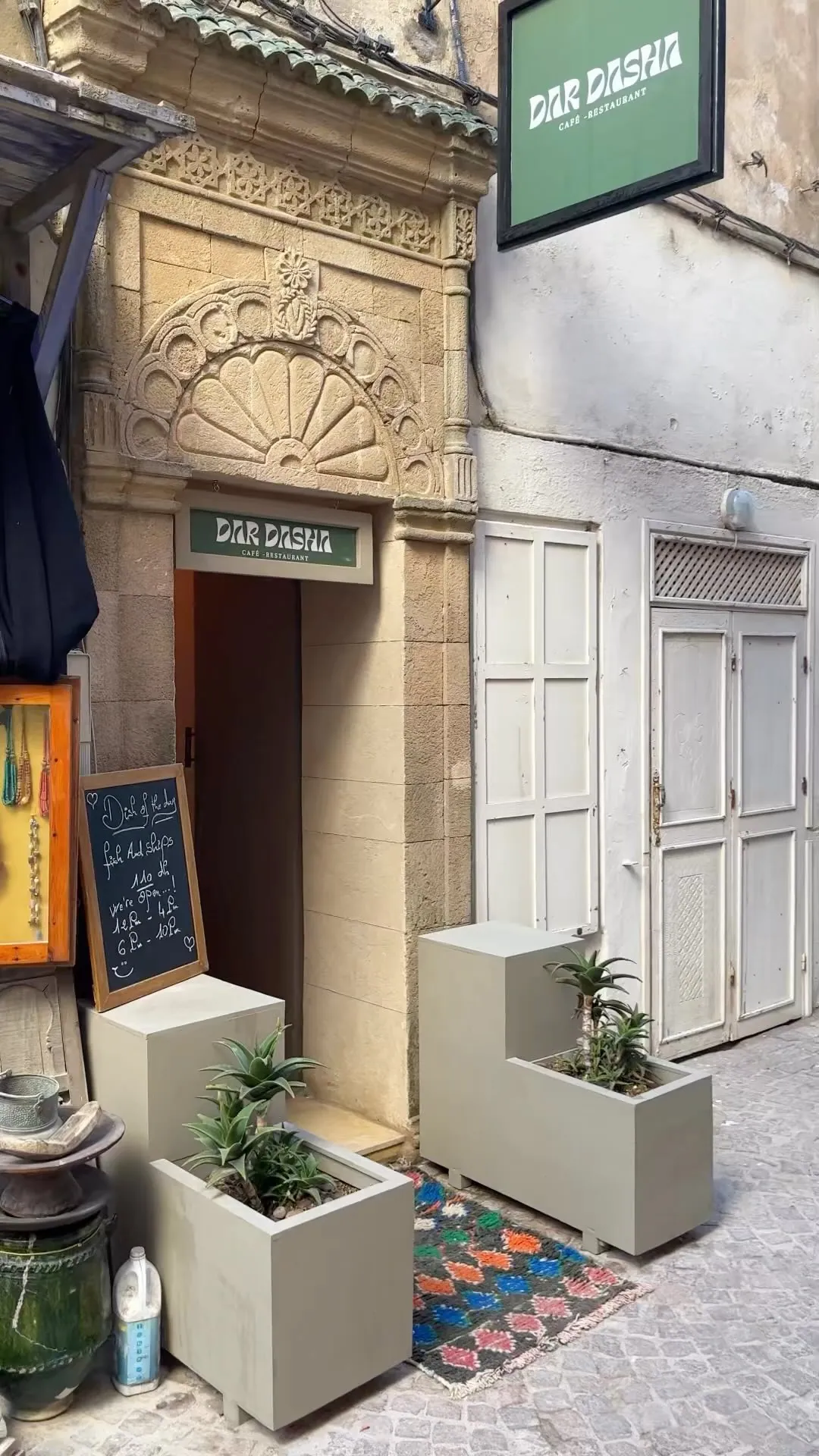 The Dar Dasha storefront in the Essaouira medina