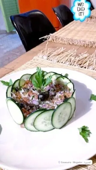 Fresh medina salad: Crunchy, herb-bright, made daily